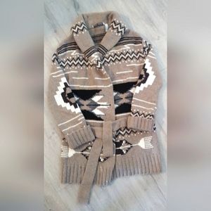 Autumn Cashmere Mid length belted sweater